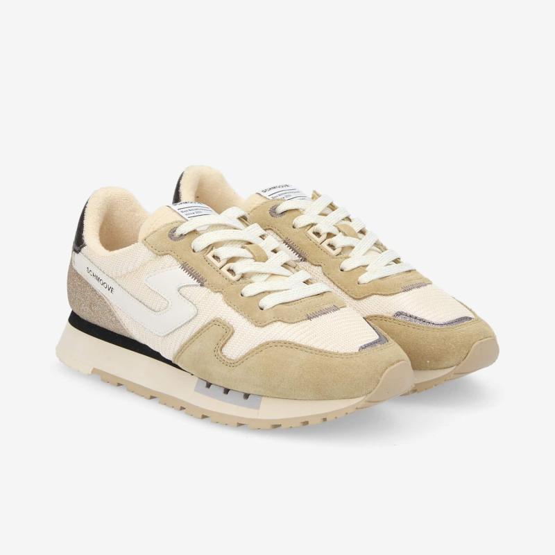 ATHENE RUNNER W - KNIT/SUEDE/SPAN - BEIGE/DORE